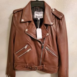 Walter baker lam leather jacket